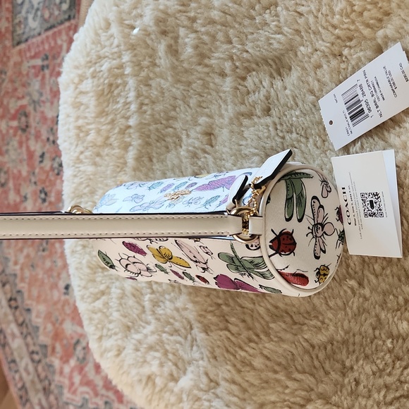 Adorable NWT Coach Chalk Creature Print Nolita Barrell Bag ♥️🪲🎁 - Picture 7 of 17